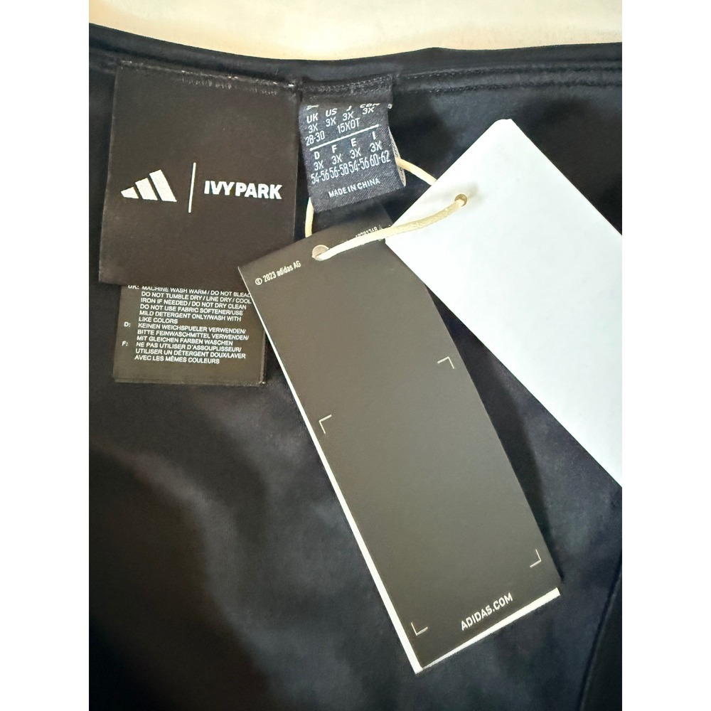 Adidas Ivy Park Beyonce Black Biker Shorts Black High Rise 3X NWT - Picture 4 of 6